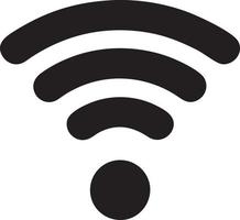 Signal communication information connection wireless icon symbol vector image, illustration of the network wifi in black image. EPS 10