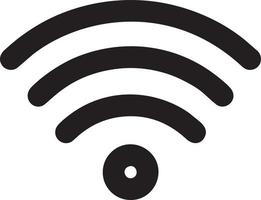 Signal communication information connection wireless icon symbol vector image, illustration of the network wifi in black image. EPS 10