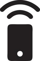 Signal communication information connection wireless icon symbol vector image, illustration of the network wifi in black image. EPS 10