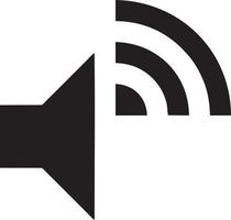 Signal communication information connection wireless icon symbol vector image, illustration of the network wifi in black image. EPS 10