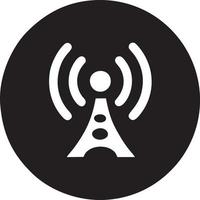 Signal communication information connection wireless icon symbol vector image, illustration of the network wifi in black image. EPS 10