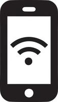 Signal communication information connection wireless icon symbol vector image, illustration of the network wifi in black image. EPS 10