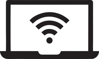 Signal communication information connection wireless icon symbol vector image, illustration of the network wifi in black image. EPS 10