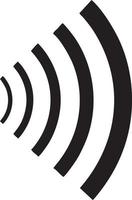 Signal communication information connection wireless icon symbol vector image, illustration of the network wifi in black image. EPS 10