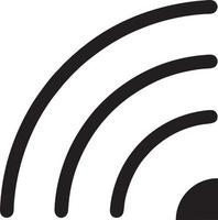 Signal communication information connection wireless icon symbol vector image, illustration of the network wifi in black image. EPS 10