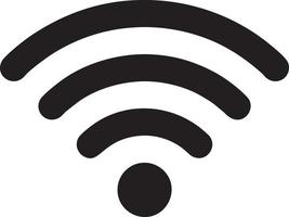 Signal communication information connection wireless icon symbol vector image, illustration of the network wifi in black image. EPS 10