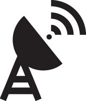 Signal communication information connection wireless icon symbol vector image, illustration of the network wifi in black image. EPS 10