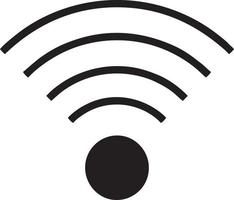 Signal communication information connection wireless icon symbol vector image, illustration of the network wifi in black image. EPS 10