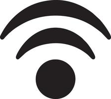 Signal communication information connection wireless icon symbol vector image, illustration of the network wifi in black image. EPS 10