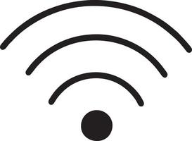 Signal communication information connection wireless icon symbol vector image, illustration of the network wifi in black image. EPS 10