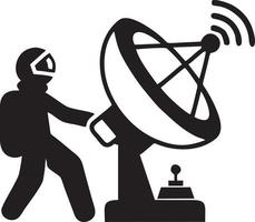 Signal communication information connection wireless icon symbol vector image, illustration of the network wifi in black image. EPS 10