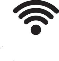 Signal communication information connection wireless icon symbol vector image, illustration of the network wifi in black image. EPS 10