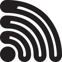 Signal communication information connection wireless icon symbol vector image, illustration of the network wifi in black image. EPS 10