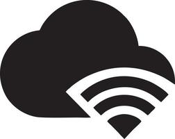 Signal communication information connection wireless icon symbol vector image, illustration of the network wifi in black image. EPS 10