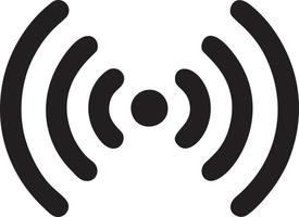 Signal communication information connection wireless icon symbol vector image, illustration of the network wifi in black image. EPS 10