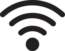 Signal communication information connection wireless icon symbol vector image, illustration of the network wifi in black image. EPS 10