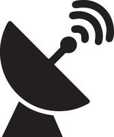 Signal communication information connection wireless icon symbol vector image, illustration of the network wifi in black image. EPS 10