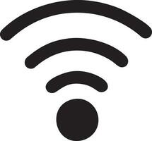 Signal communication information connection wireless icon symbol vector image, illustration of the network wifi in black image. EPS 10