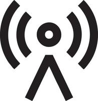 Signal communication information connection wireless icon symbol vector image, illustration of the network wifi in black image. EPS 10