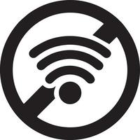 Signal communication information connection wireless icon symbol vector image, illustration of the network wifi in black image. EPS 10