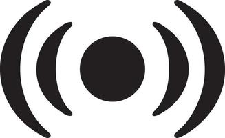 Signal communication information connection wireless icon symbol vector image, illustration of the network wifi in black image. EPS 10