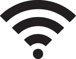 Signal communication information connection wireless icon symbol vector image, illustration of the network wifi in black image. EPS 10