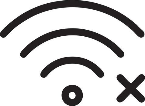 Signal communication information connection wireless icon symbol vector image, illustration of the network wifi in black image. EPS 10