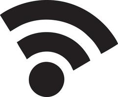 Signal communication information connection wireless icon symbol vector image, illustration of the network wifi in black image. EPS 10