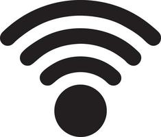 Signal communication information connection wireless icon symbol vector image, illustration of the network wifi in black image. EPS 10