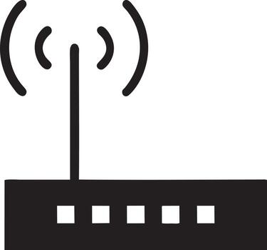 Signal communication information connection wireless icon symbol vector image, illustration of the network wifi in black image. EPS 10