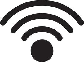 Signal communication information connection wireless icon symbol vector image, illustration of the network wifi in black image. EPS 10