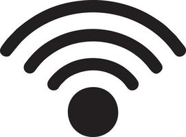 Signal communication information connection wireless icon symbol vector image, illustration of the network wifi in black image. EPS 10