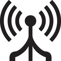 Signal communication information connection wireless icon symbol vector image, illustration of the network wifi in black image. EPS 10