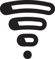 Signal communication information connection wireless icon symbol vector image, illustration of the network wifi in black image. EPS 10