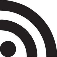 Signal communication information connection wireless icon symbol vector image, illustration of the network wifi in black image. EPS 10