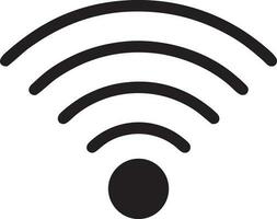 Signal communication information connection wireless icon symbol vector image, illustration of the network wifi in black image. EPS 10