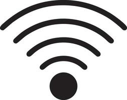 Signal communication information connection wireless icon symbol vector image, illustration of the network wifi in black image. EPS 10