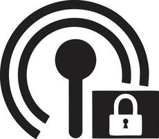 Signal communication information connection wireless icon symbol vector image, illustration of the network wifi in black image. EPS 10