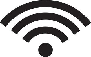 Signal communication information connection wireless icon symbol vector image, illustration of the network wifi in black image. EPS 10