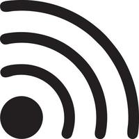 Signal communication information connection wireless icon symbol vector image, illustration of the network wifi in black image. EPS 10