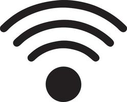 Signal communication information connection wireless icon symbol vector image, illustration of the network wifi in black image. EPS 10