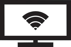 Signal communication information connection wireless icon symbol vector image, illustration of the network wifi in black image. EPS 10