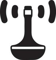 Signal communication information connection wireless icon symbol vector image, illustration of the network wifi in black image. EPS 10