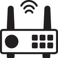 Signal communication information connection wireless icon symbol vector image, illustration of the network wifi in black image. EPS 10