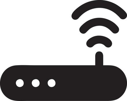 Signal communication information connection wireless icon symbol vector image, illustration of the network wifi in black image. EPS 10