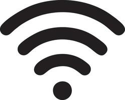 Signal communication information connection wireless icon symbol vector image, illustration of the network wifi in black image. EPS 10