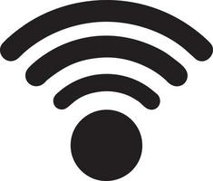 Signal communication information connection wireless icon symbol vector image, illustration of the network wifi in black image. EPS 10