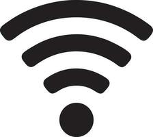 Signal communication information connection wireless icon symbol vector image, illustration of the network wifi in black image. EPS 10