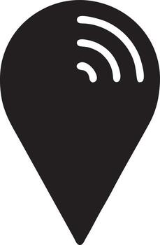 señal comunicación información conexión inalámbrico icono símbolo vector imagen, ilustración de el red Wifi en negro imagen. eps 10