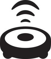 Signal communication information connection wireless icon symbol vector image, illustration of the network wifi in black image. EPS 10